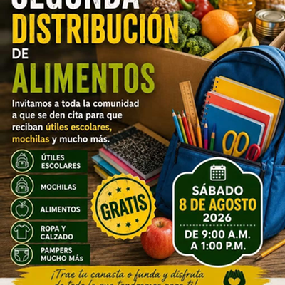 Community Food Distribution & School Supply Giveaway